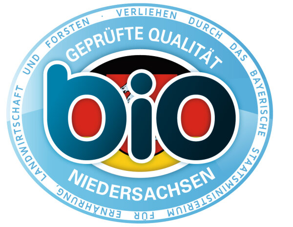 Geprüfte Bio-Qualität – Niedersachsen (verliehen durch das Bayerische Staatsministerium für Ernährung, Landwirtschaft und Forsten)