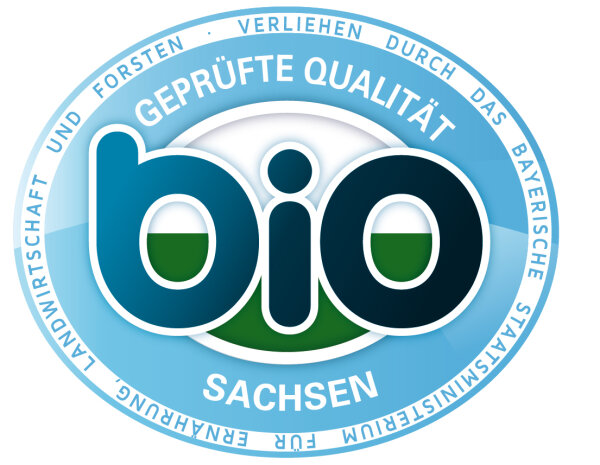 Geprüfte Bio-Qualität – Sachsen (verliehen durch das Bayerische Staatsministerium für Ernährung, Landwirtschaft und Forsten)