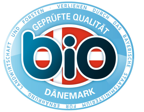 Geprüfte Bio-Qualität – Dänemark (verliehen durch das Bayerische Staatsministerium für Ernährung, Landwirtschaft und Forsten)