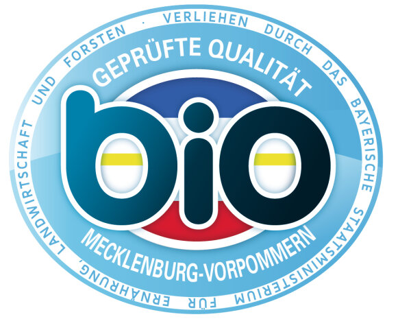 Geprüfte Bio-Qualität – Mecklenburg (verliehen durch das Bayerische Staatsministerium für Ernährung, Landwirtschaft und Forsten)