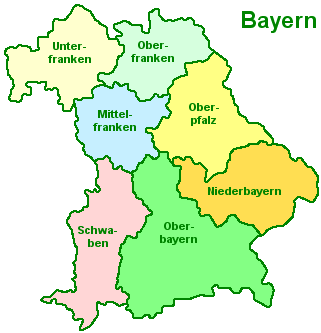 Karte Regierungsbezirke