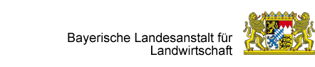 Logo der Bayerischen Landesanstalt für Landwirtschaft mit dem "Bayerischen Staatswappen"