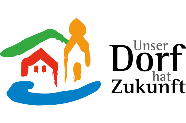 Logo und Schriftzug "Unser Dorf hat Zukunft"