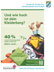 Plakat mit Kleiderberg