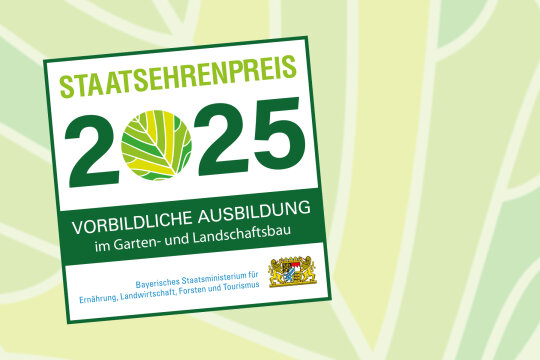 Teaser Staatsehrenpreis vorbildliche Ausbildung Garten- und Landschaftsbau 2025