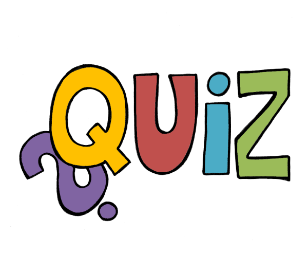 Quiz in bunten Buchstaben geschrieben