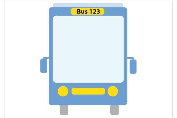 Ein gezeichneter Bus