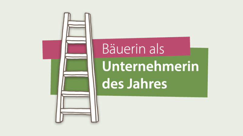 Logo und Schriftzug "Bäuerin als Unternehmerin des Jahres"