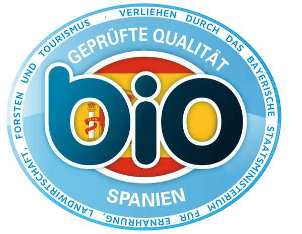 Geprüfte Bio-Qualität – Spanien (verliehen durch das Bayerische Staatsministerium für Ernährung, Landwirtschaft und Forsten)