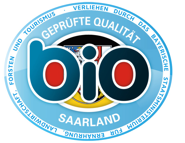 Geprüfte Bio-Qualität – Saarland (verliehen durch das Bayerische Staatsministerium für Ernährung, Landwirtschaft und Forsten)