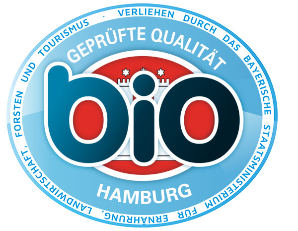 Geprüfte Bio-Qualität – Hamburg (verliehen durch das Bayerische Staatsministerium für Ernährung, Landwirtschaft und Forsten)