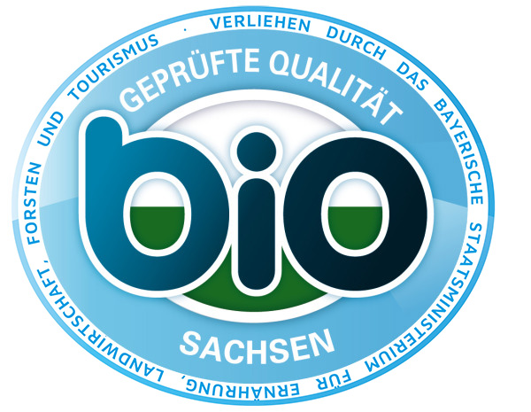 Geprüfte Bio-Qualität – Sachsen (verliehen durch das Bayerische Staatsministerium für Ernährung, Landwirtschaft und Forsten)