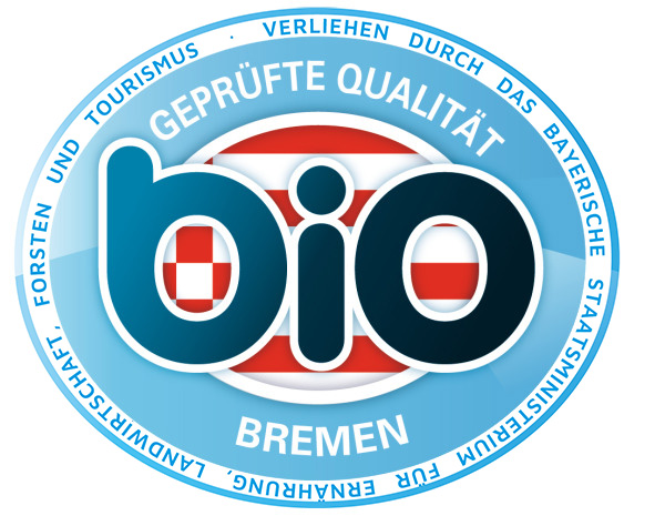 Geprüfte Bio-Qualität – Bremen (verliehen durch das Bayerische Staatsministerium für Ernährung, Landwirtschaft und Forsten)