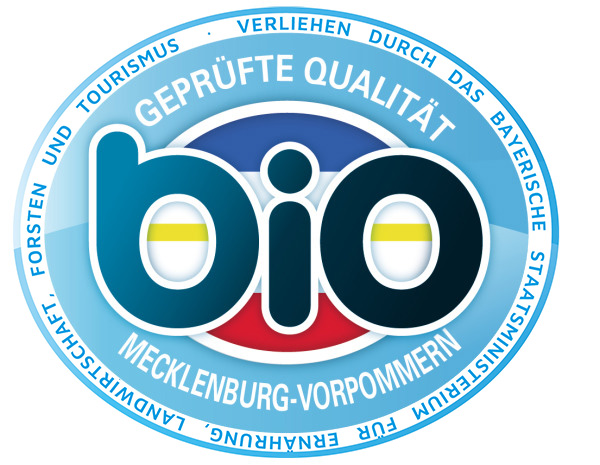 Geprüfte Bio-Qualität – Mecklenburg (verliehen durch das Bayerische Staatsministerium für Ernährung, Landwirtschaft und Forsten)