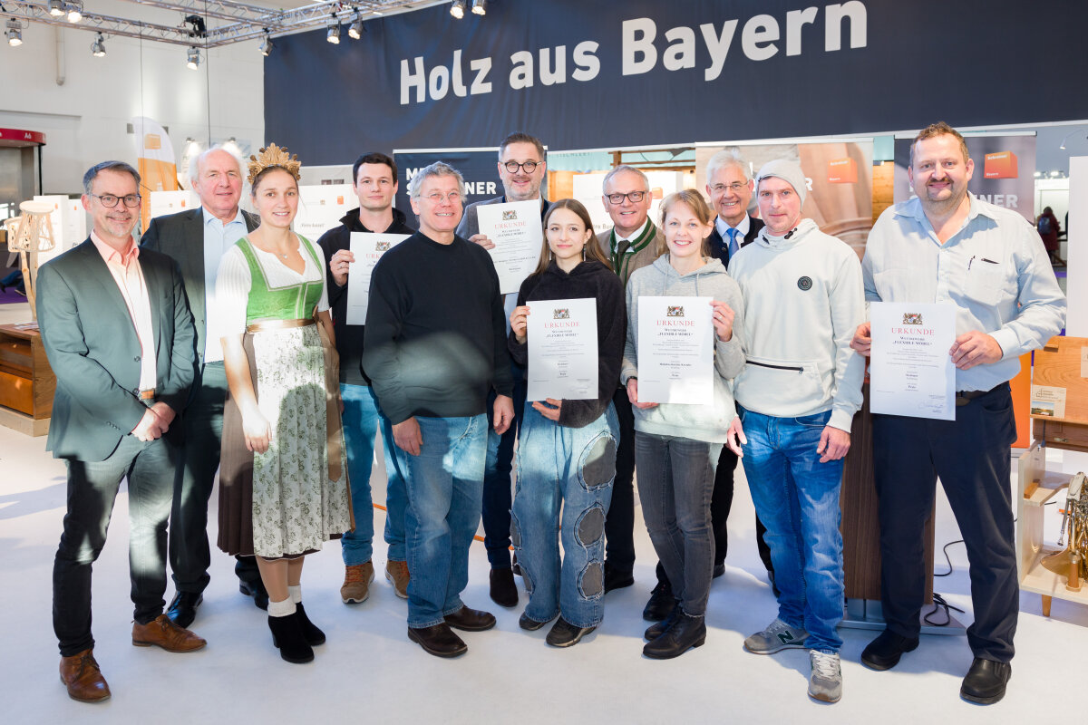 Gruppenfoto Preisträger Schreinerpreis