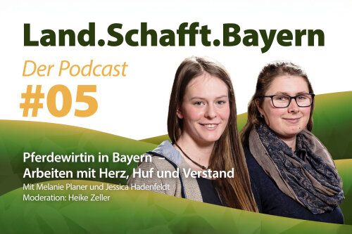 Logo Podcast Land.Schafft.Bayern: Pferdewirtin