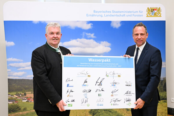 Unterzeichnung Wasserpakt Bayern