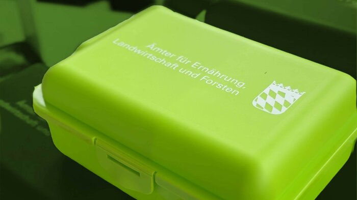 Grüne Pausenboxen