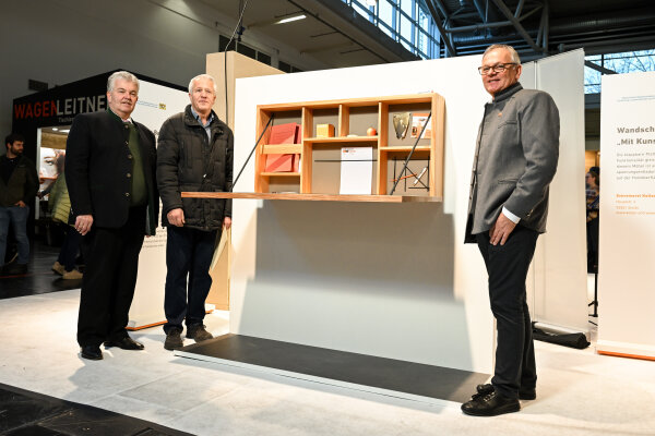 Wandschreibtisch "Mit Kunstwerk" (Schreinerei Koller)