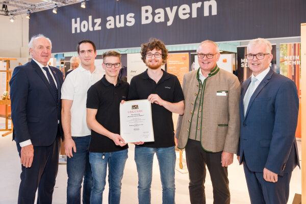 Schreinerpreis 2024 - Felix Wisgalla, Markus Summer und Julian Popp, Landkreis Landshut 
